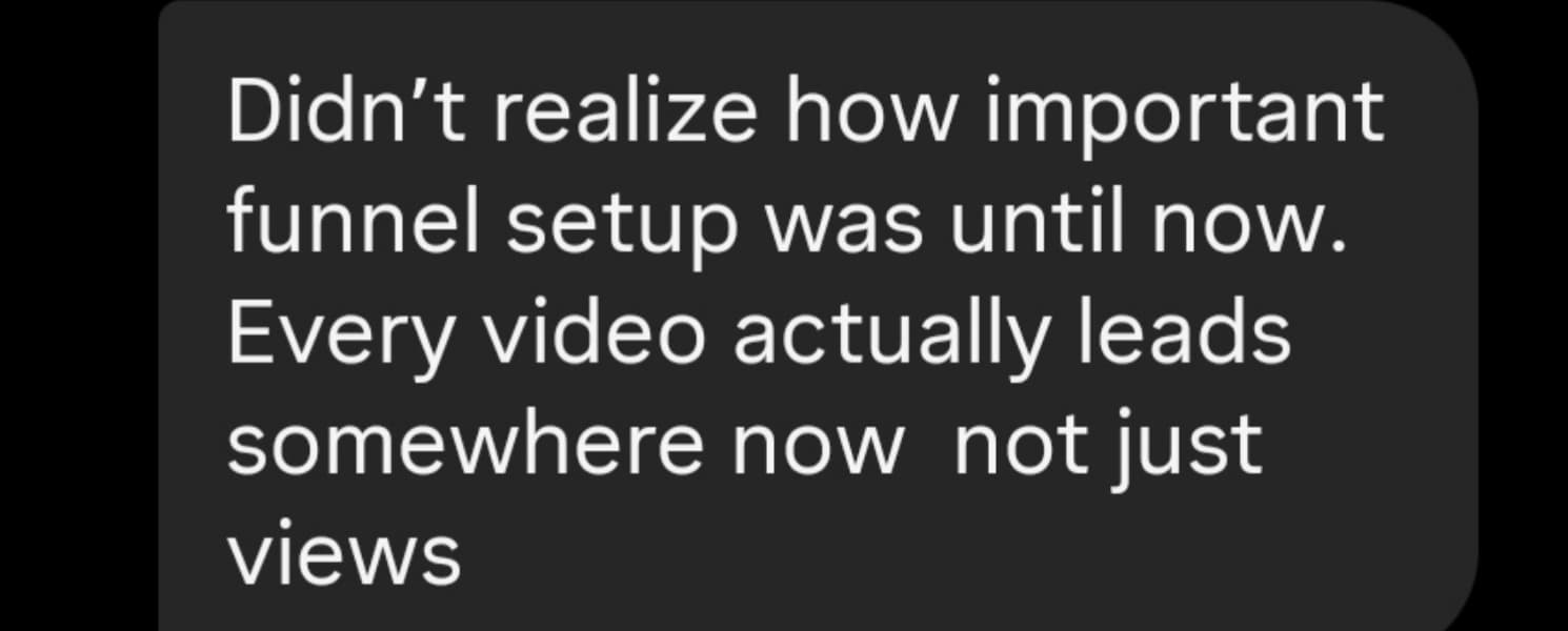 Unfiltered client feedback message